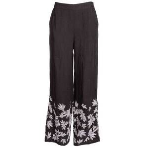 NEW PART TWO getika embroidered pant in black